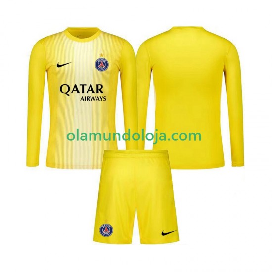 Camisola Paris Saint-Germain Guarda-redes Criança Equipamento Terceiro 2025-2026 Manga Comprida
